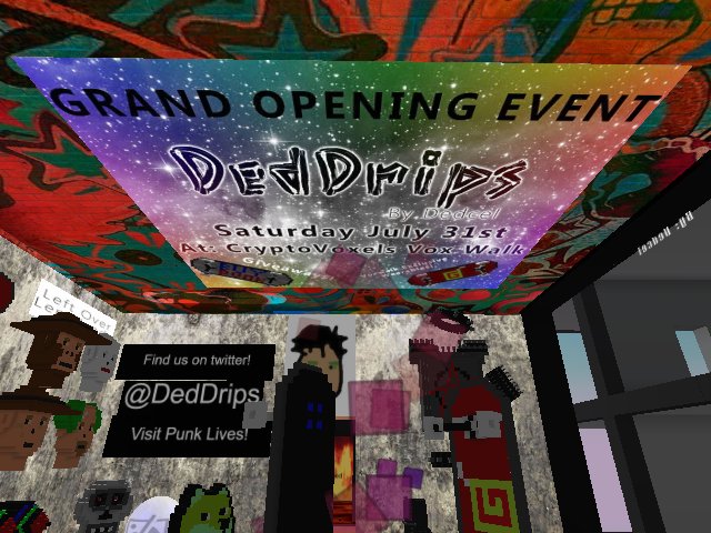 Come support a fellow LeP, Dedcel, for his CV Wearable shop Grand Opening!! He is doing some skateboard wearable giveaways at 10PM Eastern. Hope to see you there! -Baph <3