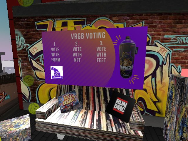 Swing by and vote for your favorite VR Graffiti Artists.