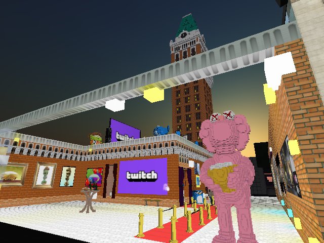#redcarpet night, the team finished an interesting #mavenarte session; bringing non-technical people to metaverse is still a huge runway to go.. and the night mode with red carpet is neat, but maybe too dark..