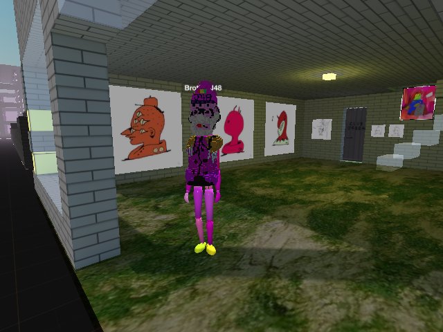 Brother J48 Enjoying his artwork