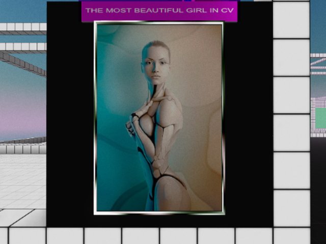 The Most Beautiful Girl in Cryptovoxels.