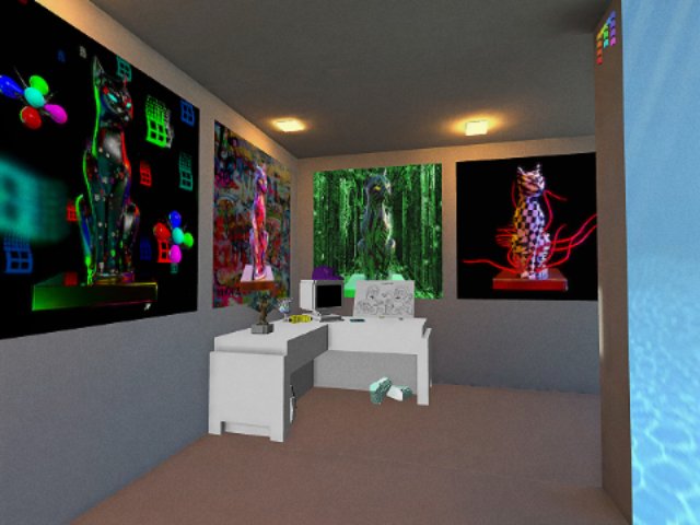 Broke into bitpixi's house. Don't tell her.