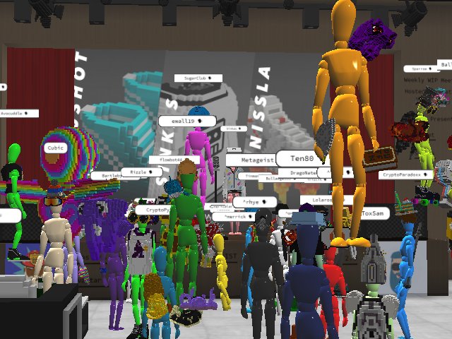 Zoomed into the WIP. Sinkas is talking about creating digi-physical wearables at MetaFactory