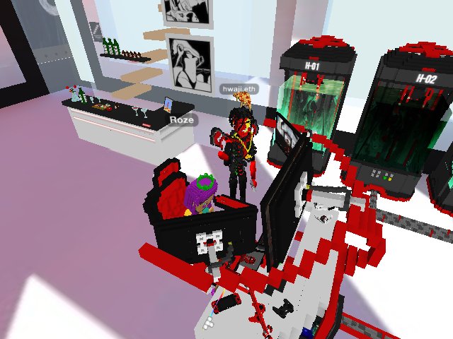 Hwaji showing new games to Roze