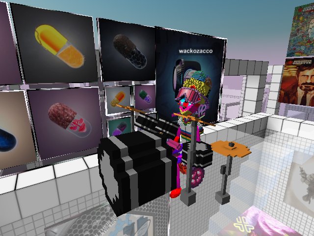 wackozacco rocking out on my set