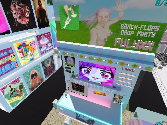 PULYXX is LIVE! With the Ranch-flop drop! See her unique avatar and learn about her work. (& as always, free drinks!)