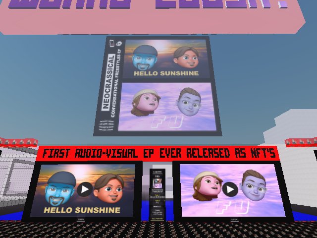 First audio-visual EP EVER released as NFT's !!! COME CHECK MY NEW PARCEL IF YOU WANNA LAUGH :D