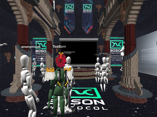 great! Boson Protocol doing presentations about the metaverse in the 3d part of the metaverse. That's the way to go!