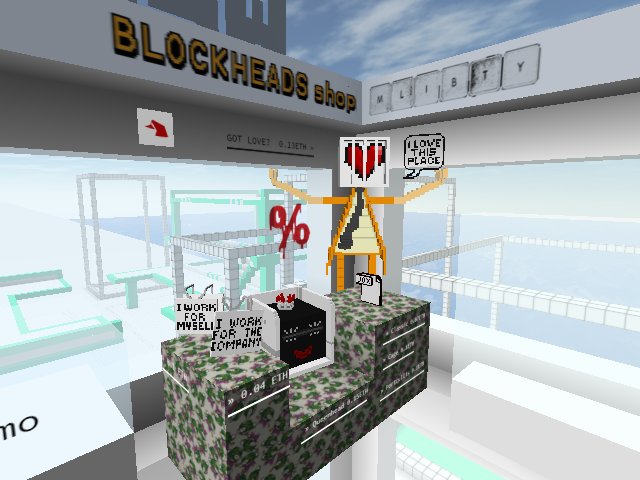 Blockheads shop at Nissla's, now open! Free Bloody Percents!