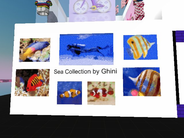 Sea Collection by Ghini minted on OpenSea and exhibited on Vibes by the C