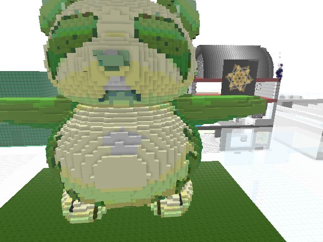 Cute green panda