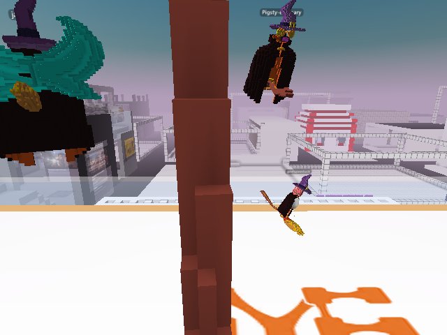 Riding a broomstick