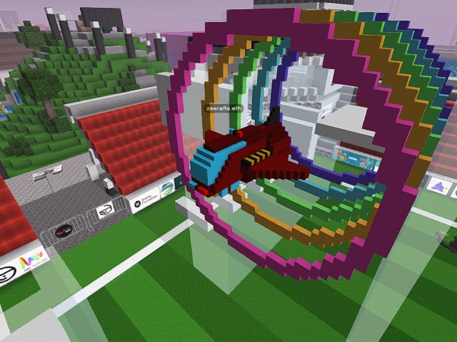 Testing out AIR:SPACE˚ at Cryptovoxel
