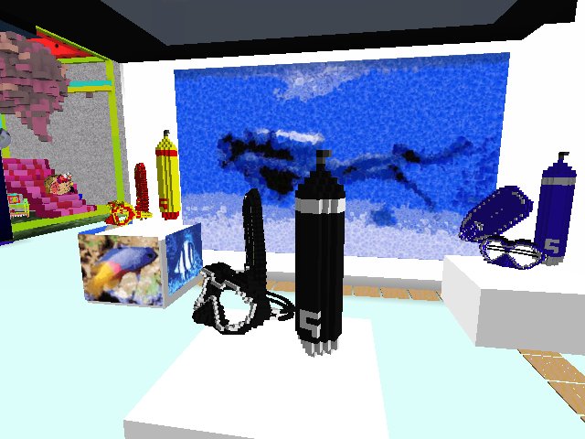 Come to the first Dive Center of Cryptovoxels - Las Rocas Dream by Ghini, at Vibes by the C