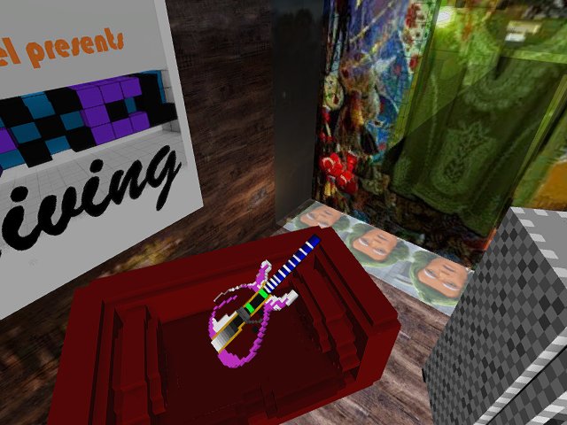 The P i x e l a t o r  guitar by V o x e l i v i n g  is now available! See it and other quality vox-items at Vox Walk 4.