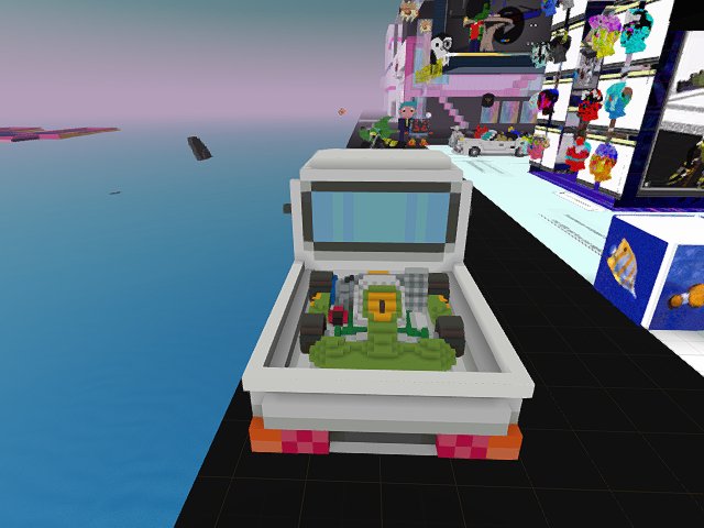 So cool! Check Wacko's truck! You can take your car inside! <3