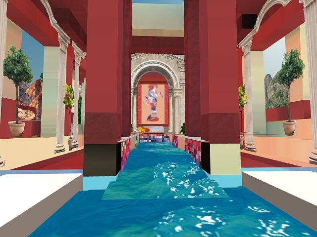 Venus Skins - pool and Venus temple