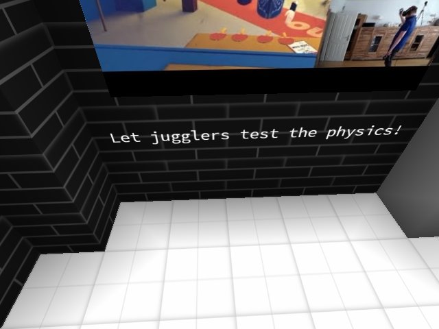 Let jugglers test the physics