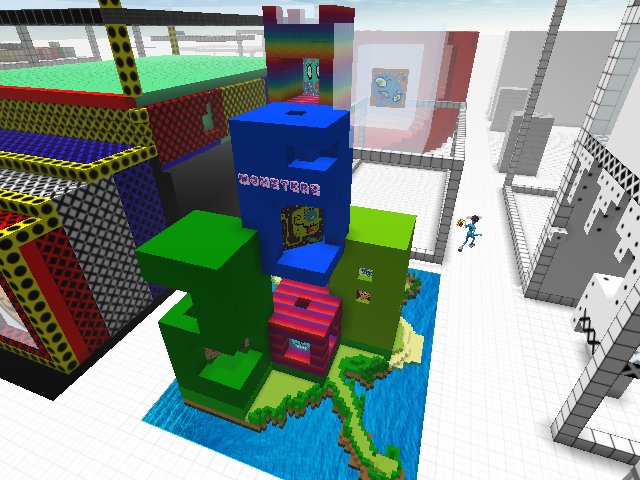 Island with apartments tower? Tenants moved in already!