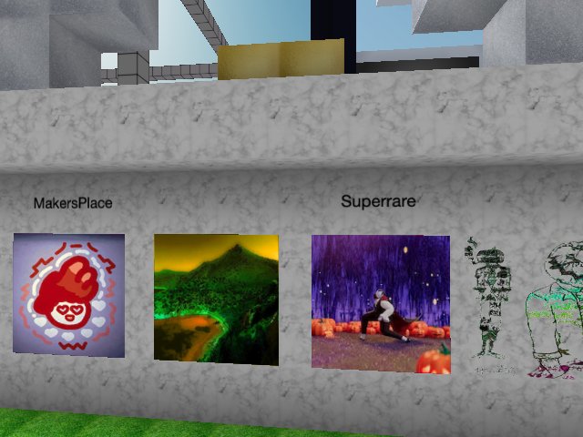 testing #makersplace nft art placement in CV