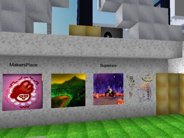 testing #makersplace nft art placement in CV
