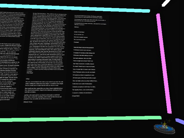 today a lot of new words to read in the dark