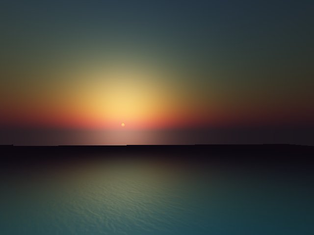 sunset in Miami