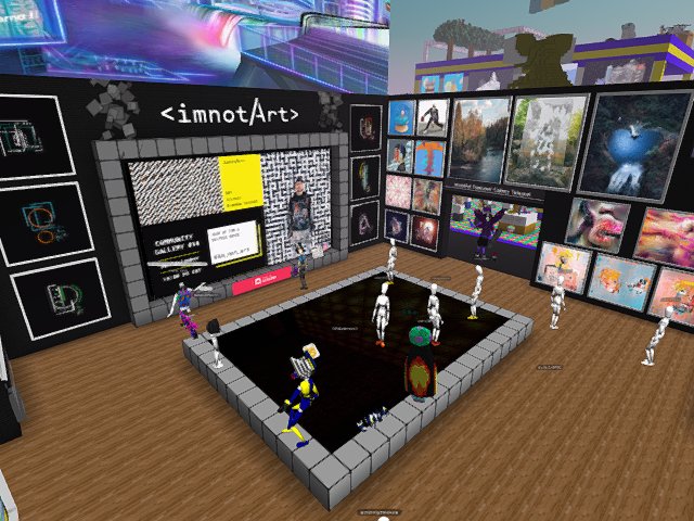 T minus 5 minutes till imnotArt Community Gallery 16 is under way!