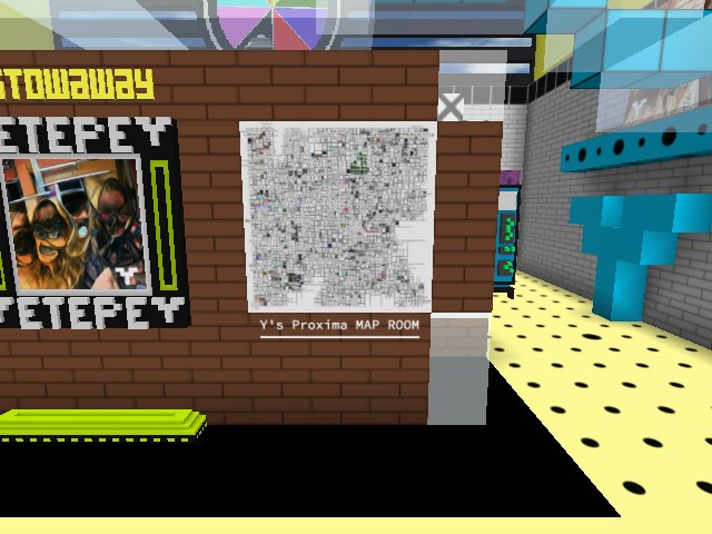 Portal from Center to Y's MAP ROOM @ Proxima Island