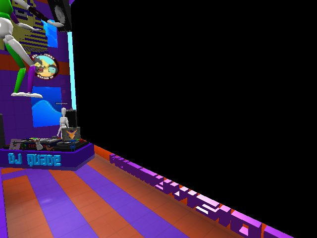 I am not sure why you can not see this on the provided image, but just teleport to Bored Mummy Waking Up Galleria and see for yourself. It is supposed to be a twitch stream, but instead it is broken and glitchy.