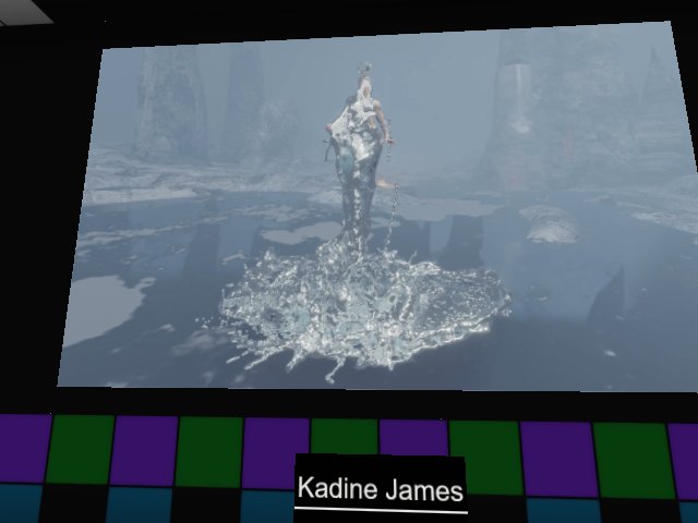 Kadine James exhibit at SecondRealms' gallery