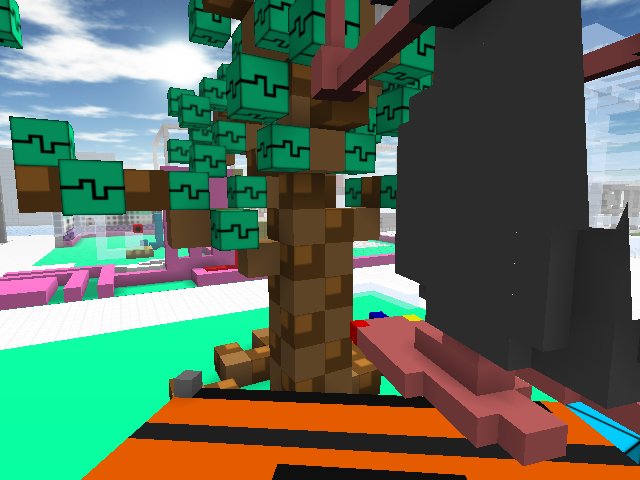 Just grew a tree in the open area, needed a little shade to chill in over here.:)