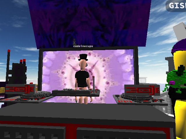 Codeinecups behind the turntables