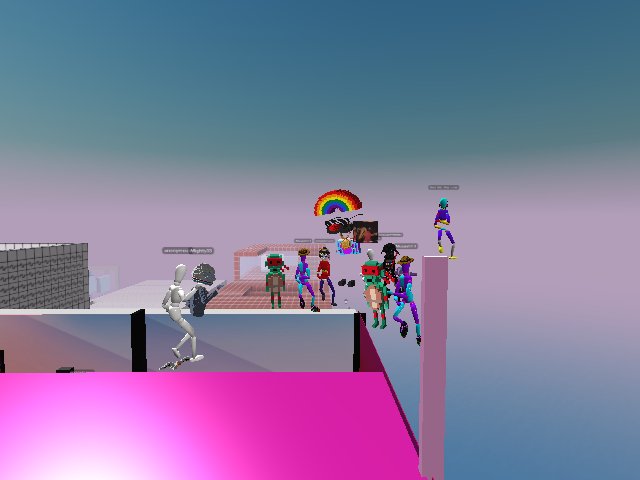 Sound the Alarm!

These people have taken over the geniuscorp rooftop!