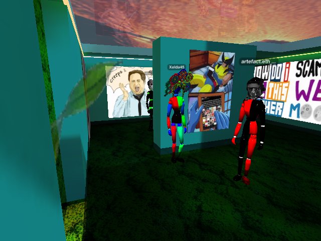 Xelda and Artefact at the Meme Collection. Yas.