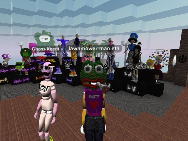 chilling at the fashion show