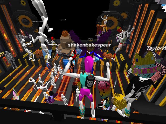 tearin it up at Bad Kids Alley Halloween Party