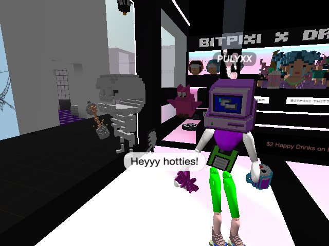 Jammin with the hotties of the metaverse!
Music is slappin!