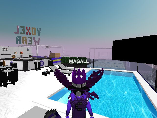 Chilling at the pool