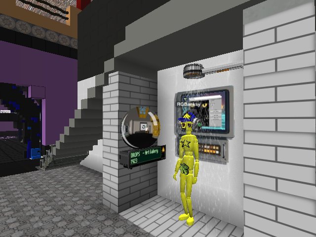 I got pretty sweaty doing giveaways, but lucky this DROPS.pownft.com teleporter console has a built-in shower