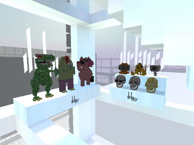 Got a slot at the incredibly dope wearable warehouse. Come by and grab some voxels :D
