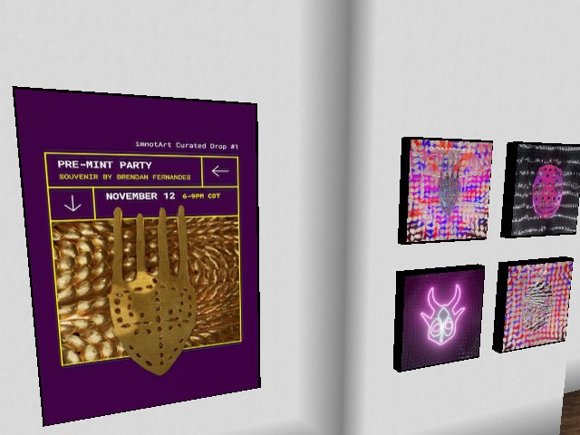 "SOUVENIR" by Brendan Fernandes
4-7pm CT: Create a digital wallet
7-10pm CT: Pre Mint Event
POAPs! Wearables! DJ! NFT's!