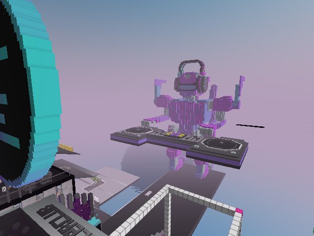 Giant DJ robot spotted at EulerBeach