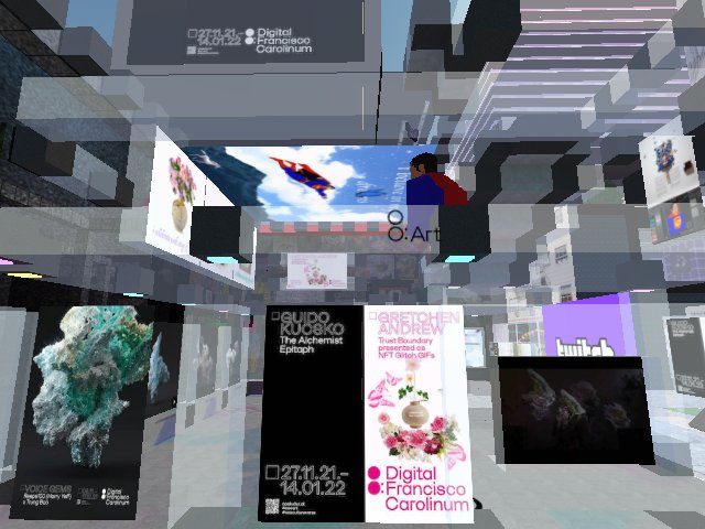 Double opening of Gretchen Andrews & Guido Kucsko exhibit at the DFC in 2 hours !
We stream Live from Vienna with DJs Sarah Mo & Amunik and Claudio Virginia Dimoiu at the Visuals !