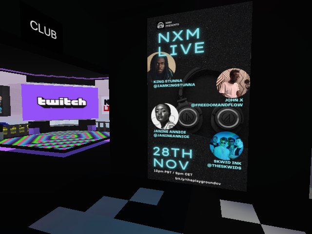 About to kick off NxM Live 7 very soon here at The Playground with some talented artists! Come join us!