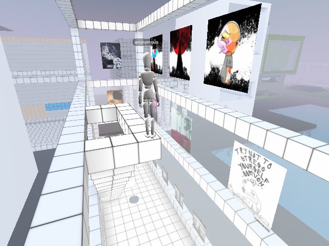 kicking it at the gallery