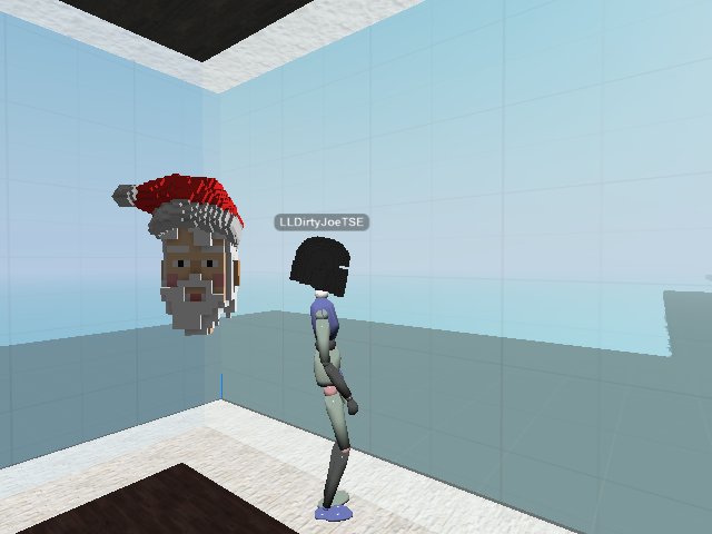 Joe and his voxel santa he just made