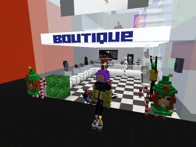 Hangin in the boutique, come chill outside