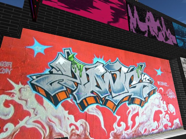 badass street art on the side of this build!