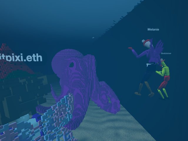 chilling with the octopus